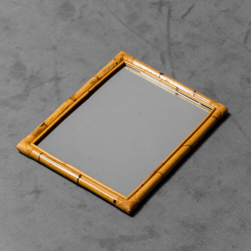 Bamboo Wall Mirror From The 70s Vintage Modern