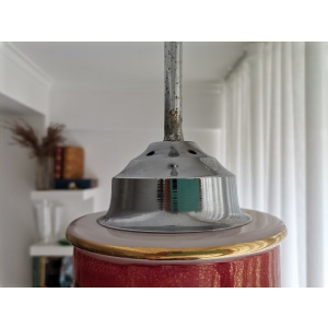 Hand painted glass victorian ceiling lamp hanging light fixture