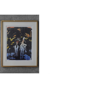 Michael Casford, Norwegian Word, Color Lithography, Framed