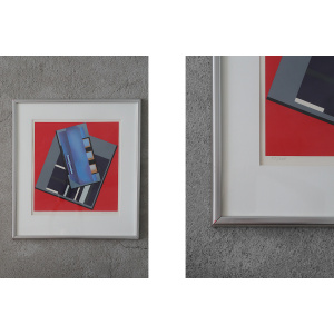 Peder Duke, Komposition, Color Serigraphy, 1989, Framed