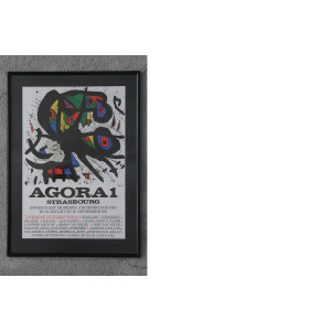 Joan Miró, Agora I, Color Lithograph, 1971, Framed