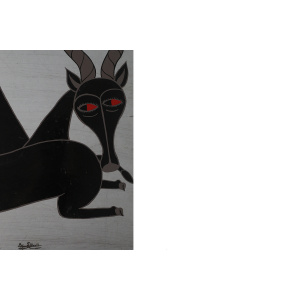 Salum Mussa, African Tingatinga School Composition, Oil on Board, 1970s