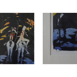 Michael Casford, Norwegian Word, Color Lithography, Framed