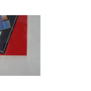 Peder Duke, Komposition, Color Serigraphy, 1989, Framed