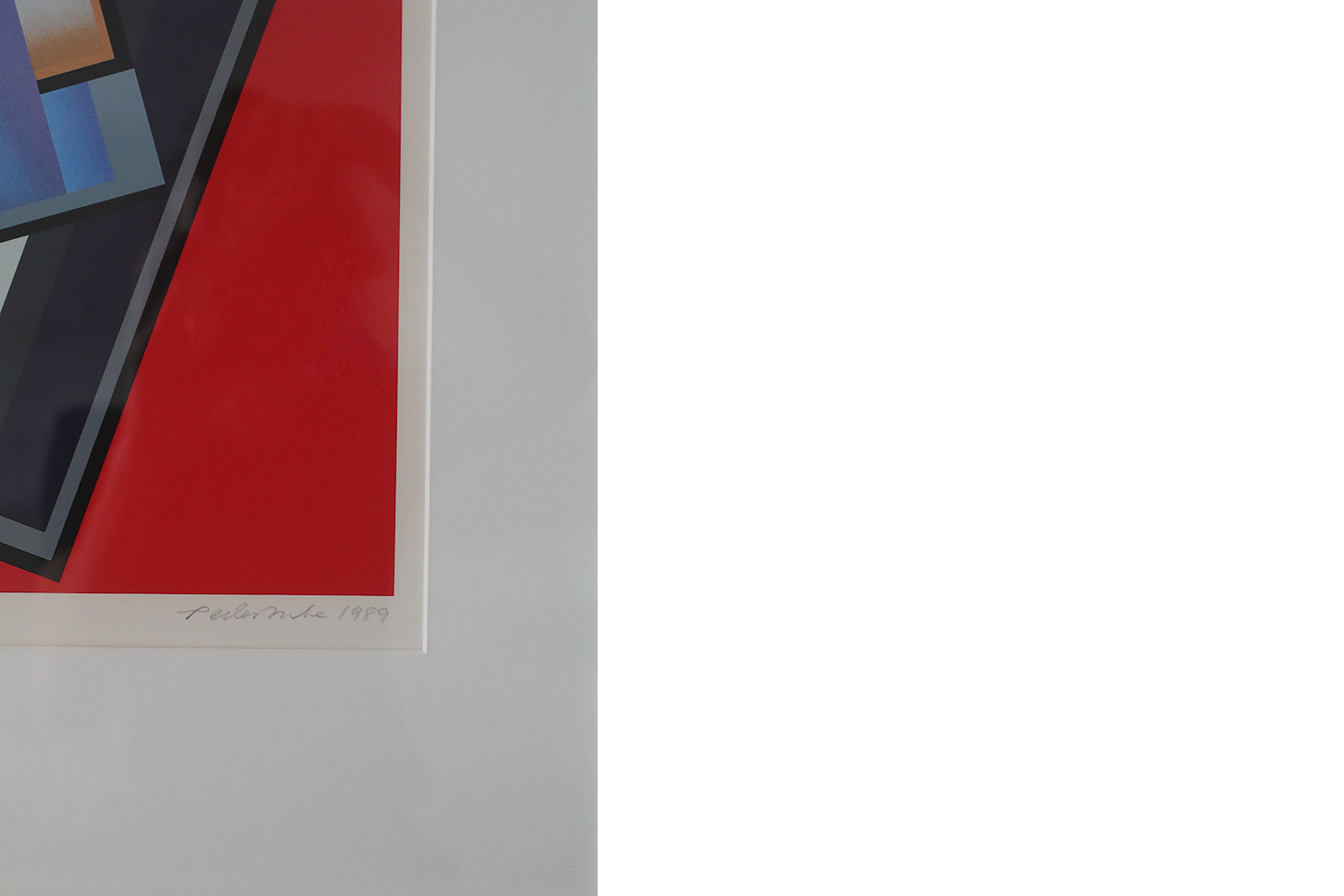 Peder Duke, Komposition, Color Serigraphy, 1989, Framed