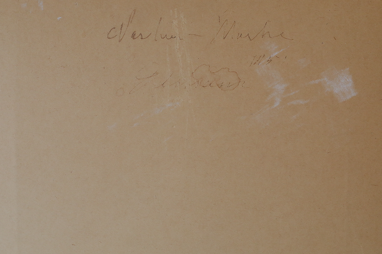 Author Unknown, Composition, Pastel, 1951, Framed, 1951, Pastel