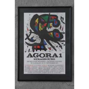 Joan Miró, Agora I, Color Lithograph, 1971, Framed