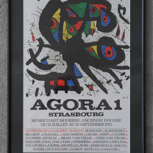 Joan Miró, Agora I, Color Lithograph, 1971, Framed