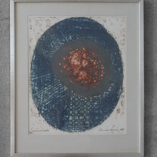 Thormod Larsen, Komposition, Color Etching, 1964, Framed