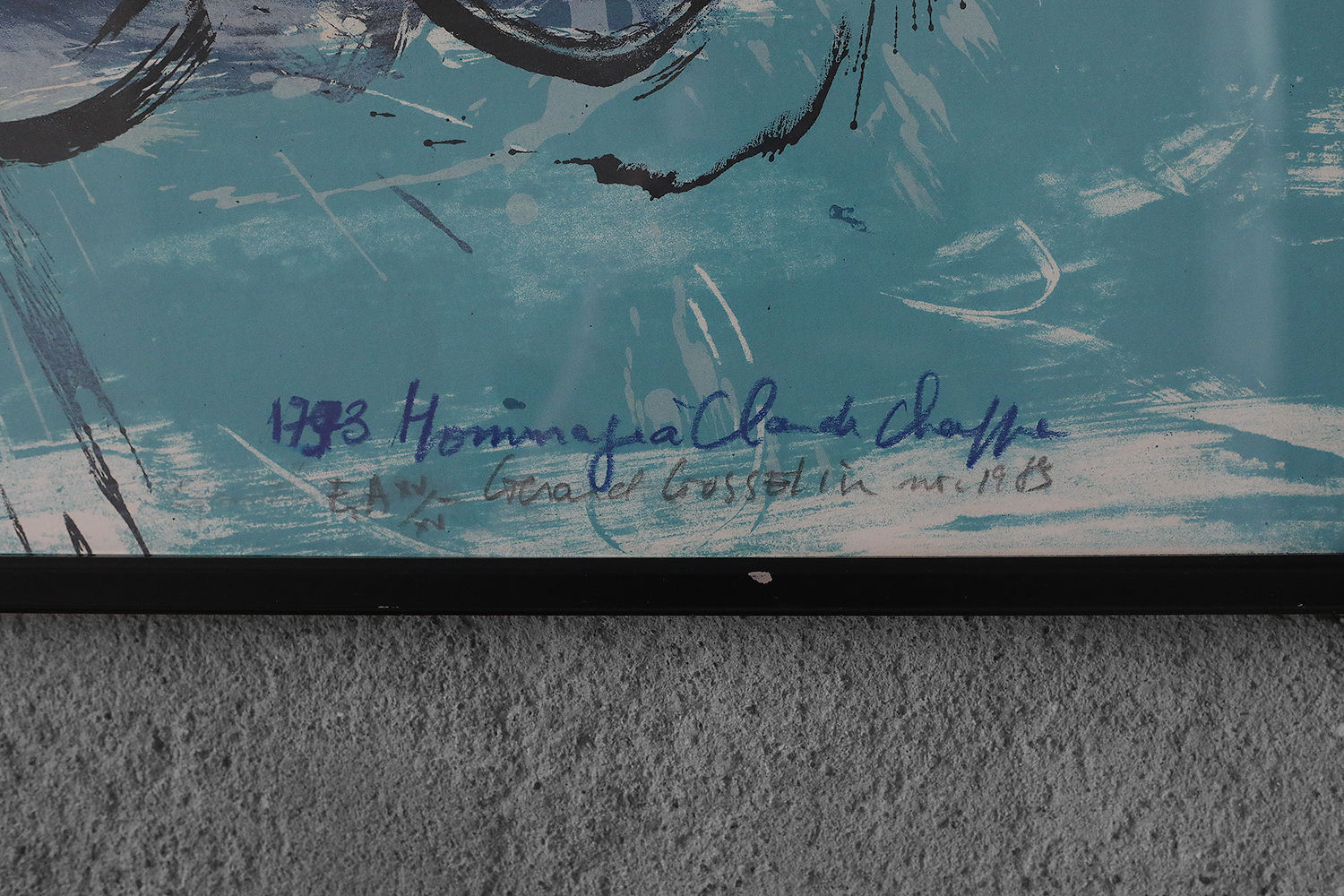 Gérard Gosselin, Lithograph, 1989, Framed