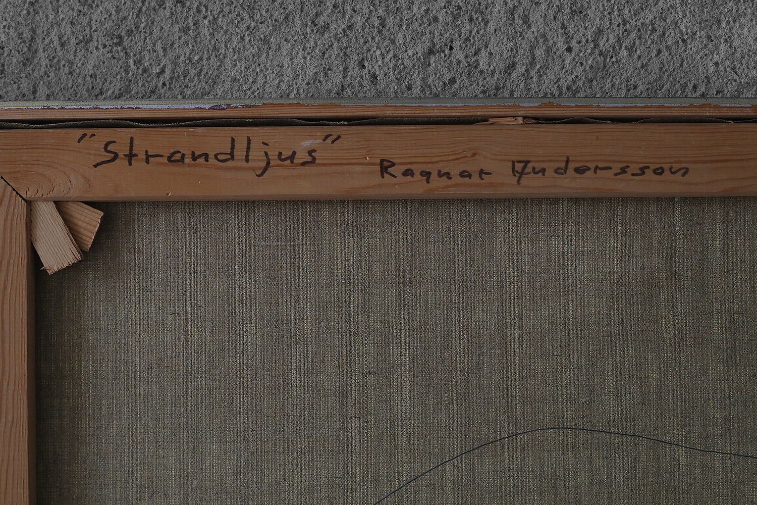 Ragnar Andersson, Strandljus, Oil on Canvas, 1989, Framed