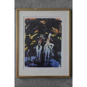 Michael Casford, Norwegian Word, Color Lithography, Framed