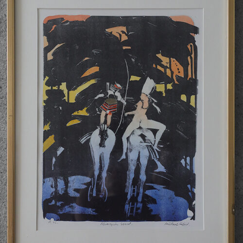 Michael Casford, Norwegian Word, Color Lithography, Framed