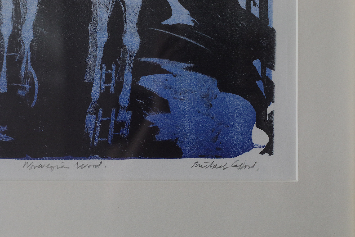 Michael Casford, Norwegian Word, Color Lithography, Framed