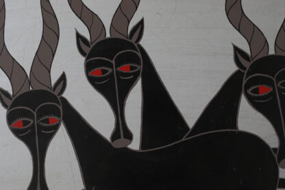 Salum Mussa, African Tingatinga School Composition, Oil on Board, 1970s - Image 2