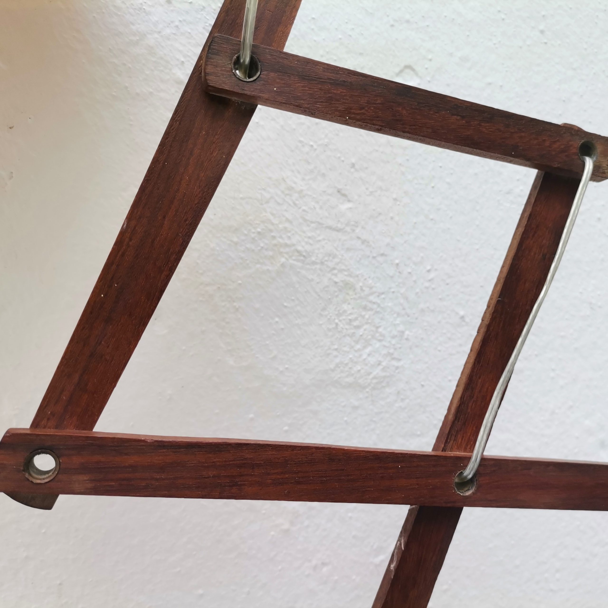 Wooden Scissor Lamp Accordion Wall Light Fixture Danish Modern Lighting