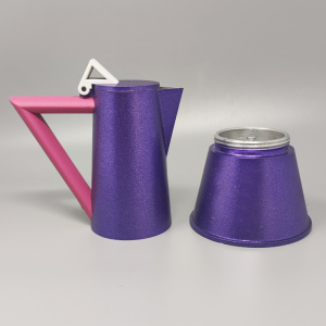 1980s Ettore Sottsass for Lagostina Espresso Maker "Accademia" Series. Made in Italy