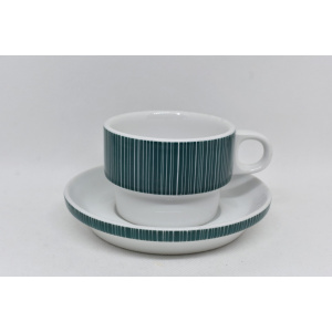 Thomas Rosenthal Tea Set Cup, Midcentrury Porcelain Tea Cup and Saucer