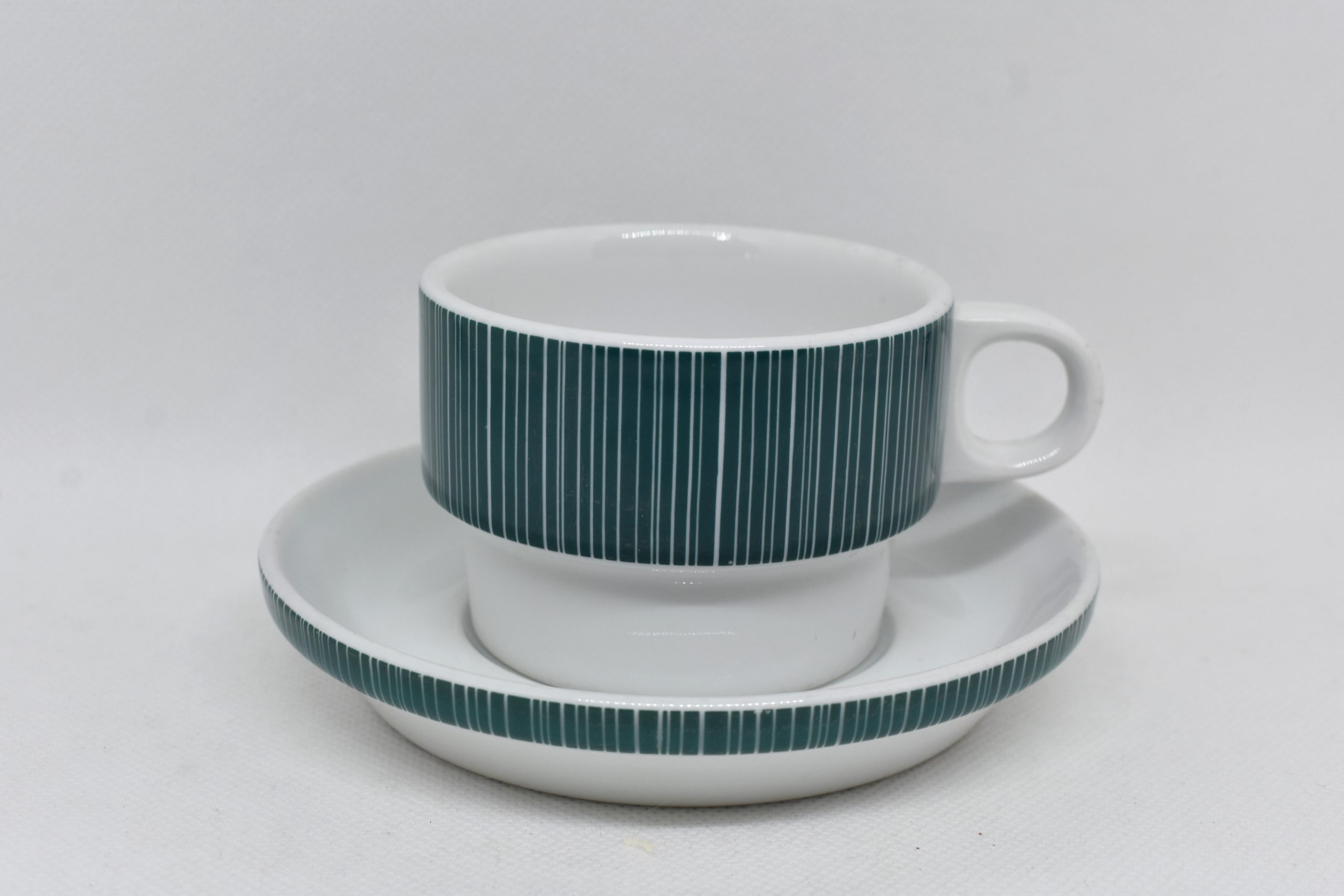 Thomas Rosenthal Tea Set Cup, Midcentrury Porcelain Tea Cup and Saucer