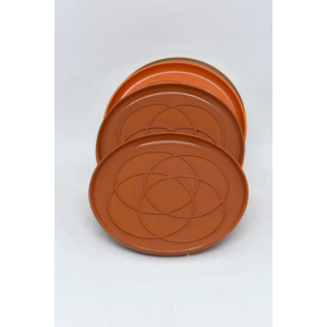 Mid century round coasters set of 6