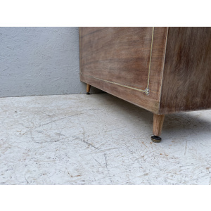Vintage Low Circular Bamboo Stool/Footstool