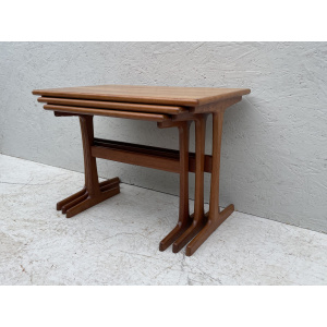 Mid Century Danish Nesting Tables By Kai Kristiansen For Vildbjerg