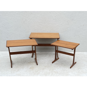 Mid Century Danish Nesting Tables By Kai Kristiansen For Vildbjerg
