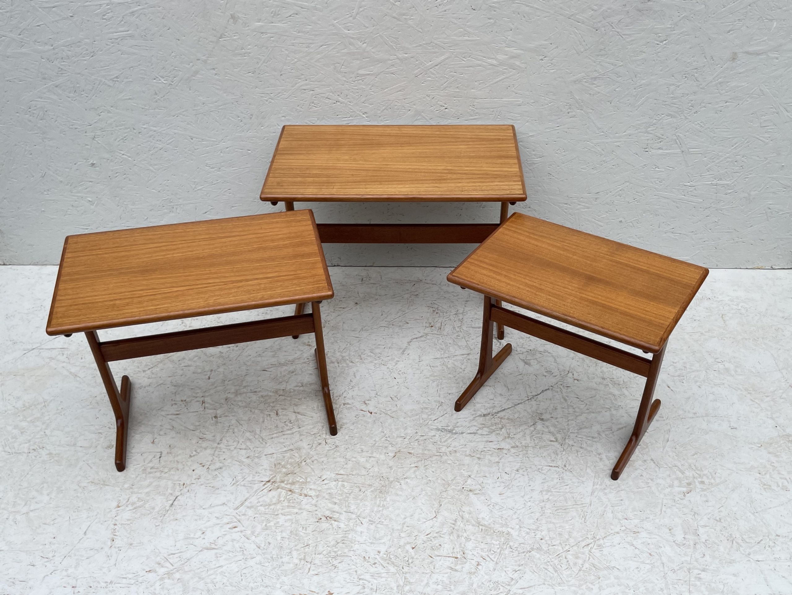 Mid Century Danish Nesting Tables By Kai Kristiansen For Vildbjerg