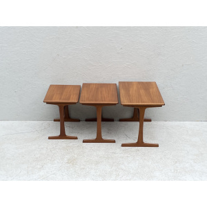 Mid Century Danish Nesting Tables By Kai Kristiansen For Vildbjerg