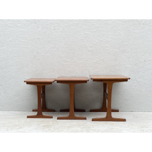Mid Century Danish Nesting Tables By Kai Kristiansen For Vildbjerg