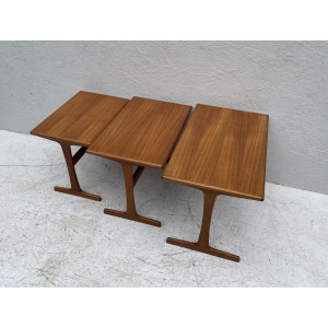 Mid Century Danish Nesting Tables By Kai Kristiansen For Vildbjerg
