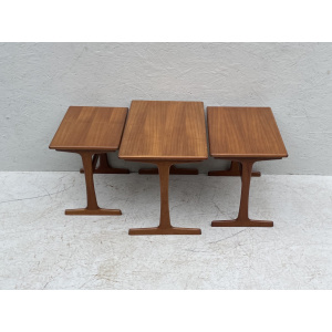 Mid Century Danish Nesting Tables By Kai Kristiansen For Vildbjerg