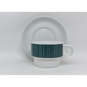 Thomas Rosenthal Tea Set Cup, Midcentrury Porcelain Tea Cup and Saucer