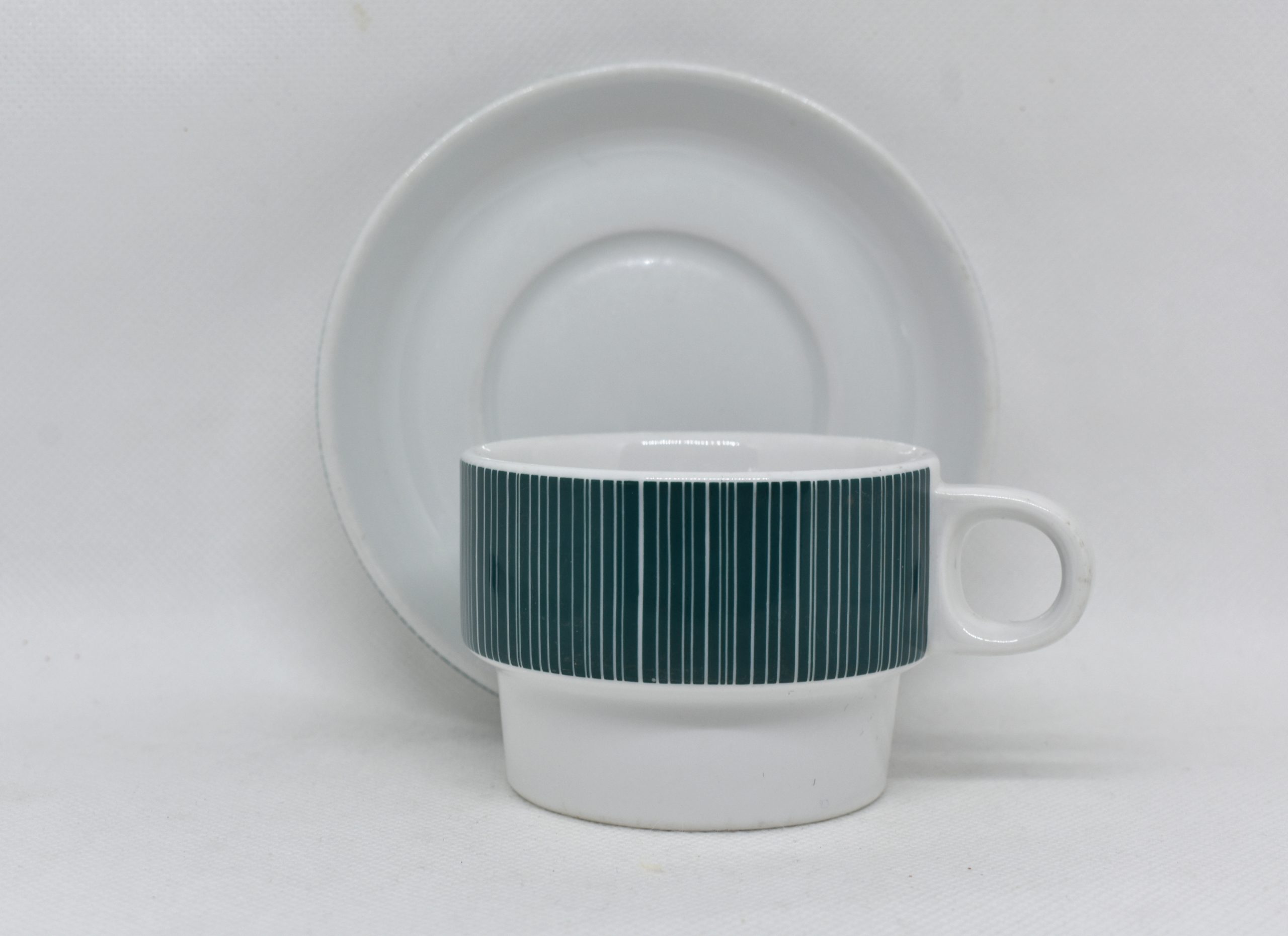 Thomas Rosenthal Tea Set Cup, Midcentrury Porcelain Tea Cup and Saucer