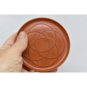 Mid century round coasters set of 6