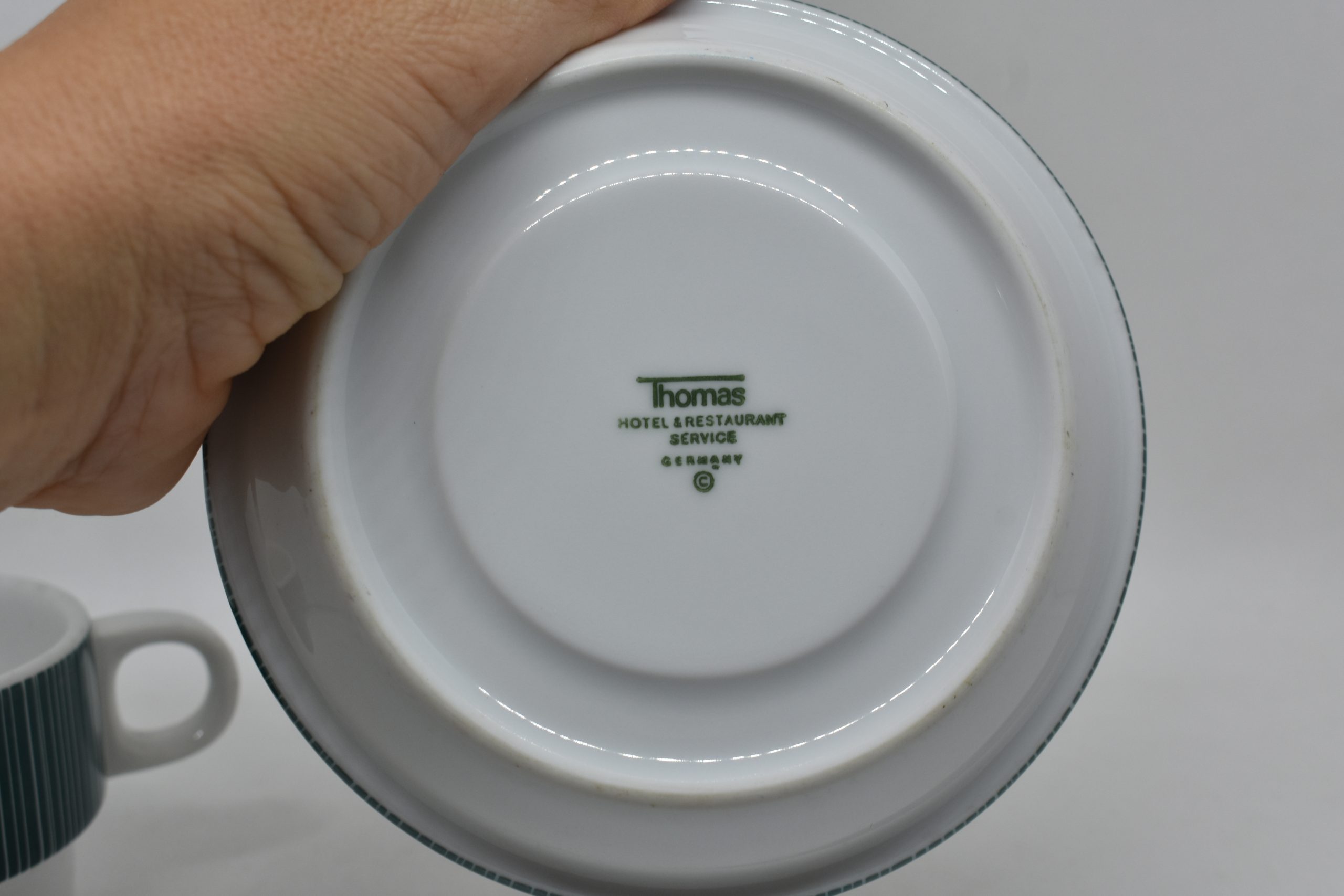 Thomas Rosenthal Tea Set Cup, Midcentrury Porcelain Tea Cup and Saucer