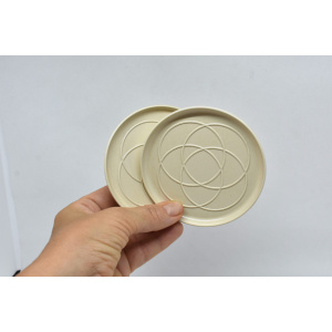 Mid century round coasters set of 6