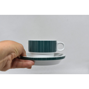Thomas Rosenthal Tea Set Cup, Midcentrury Porcelain Tea Cup and Saucer