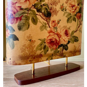 Mid Century Modern Chintz Fire Screen