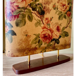 Mid Century Modern Chintz Fire Screen