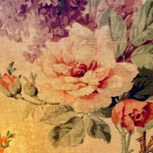 Mid Century Modern Chintz Fire Screen