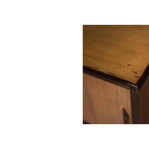 Mid-Century Danish Modern Exotic Wood Sideboard with Drawers, 1970s