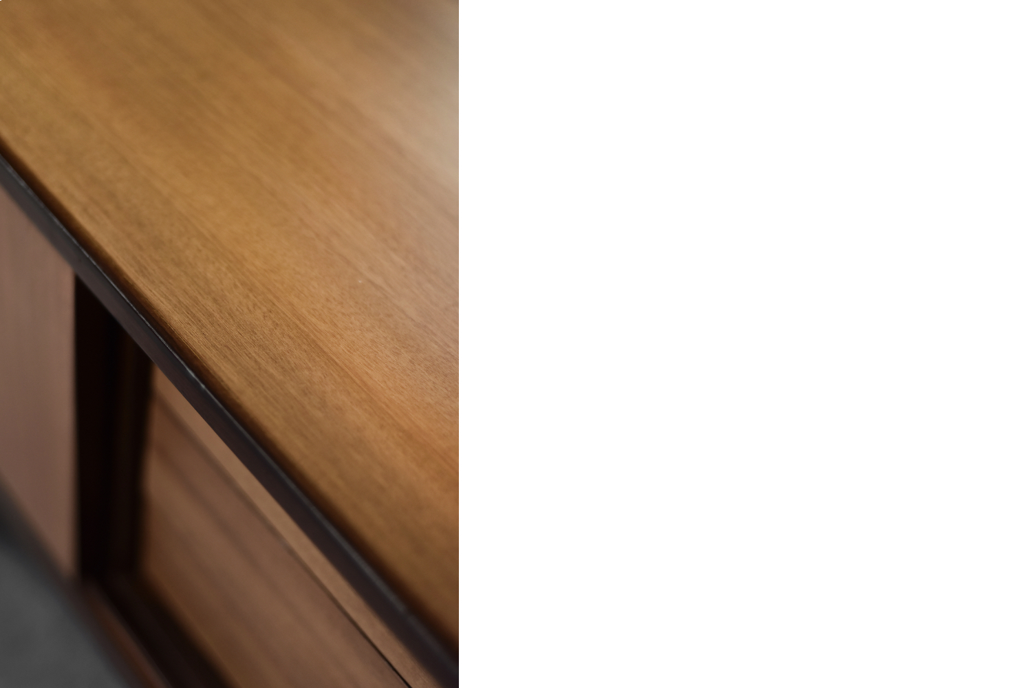 Mid-Century Danish Modern Exotic Wood Sideboard with Drawers, 1970s