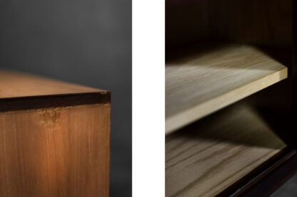 Mid-Century Danish Modern Exotic Wood Sideboard with Drawers, 1970s - Image 14
