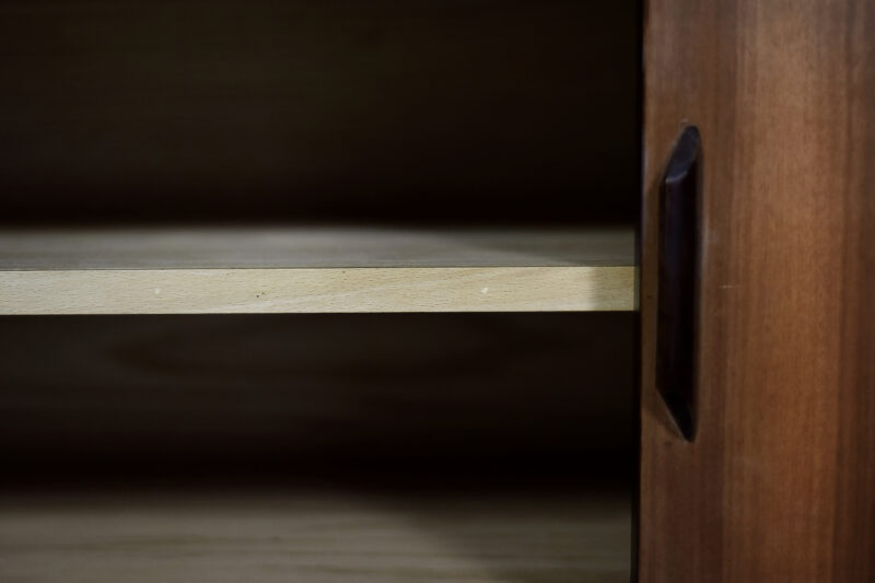 Mid-Century Danish Modern Exotic Wood Sideboard with Drawers, 1970s