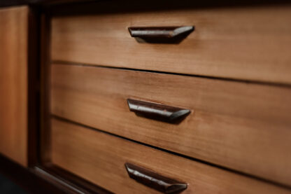 Mid-Century Danish Modern Exotic Wood Sideboard with Drawers, 1970s - Image 11