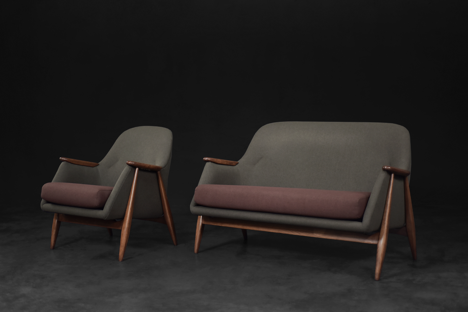 Vintage Mid-Century Finnish Modernist Living Room Set Pallas by Svante Skogh for Asko, 1950s