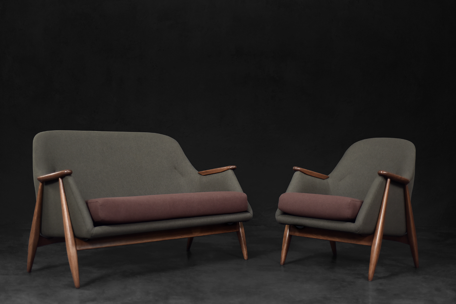 Vintage Mid-Century Finnish Modernist Living Room Set Pallas by Svante Skogh for Asko, 1950s