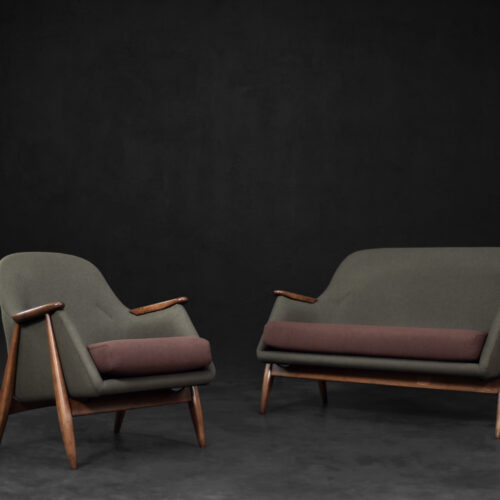 Vintage Mid-Century Finnish Modernist Living Room Set Pallas by Svante Skogh for Asko, 1950s