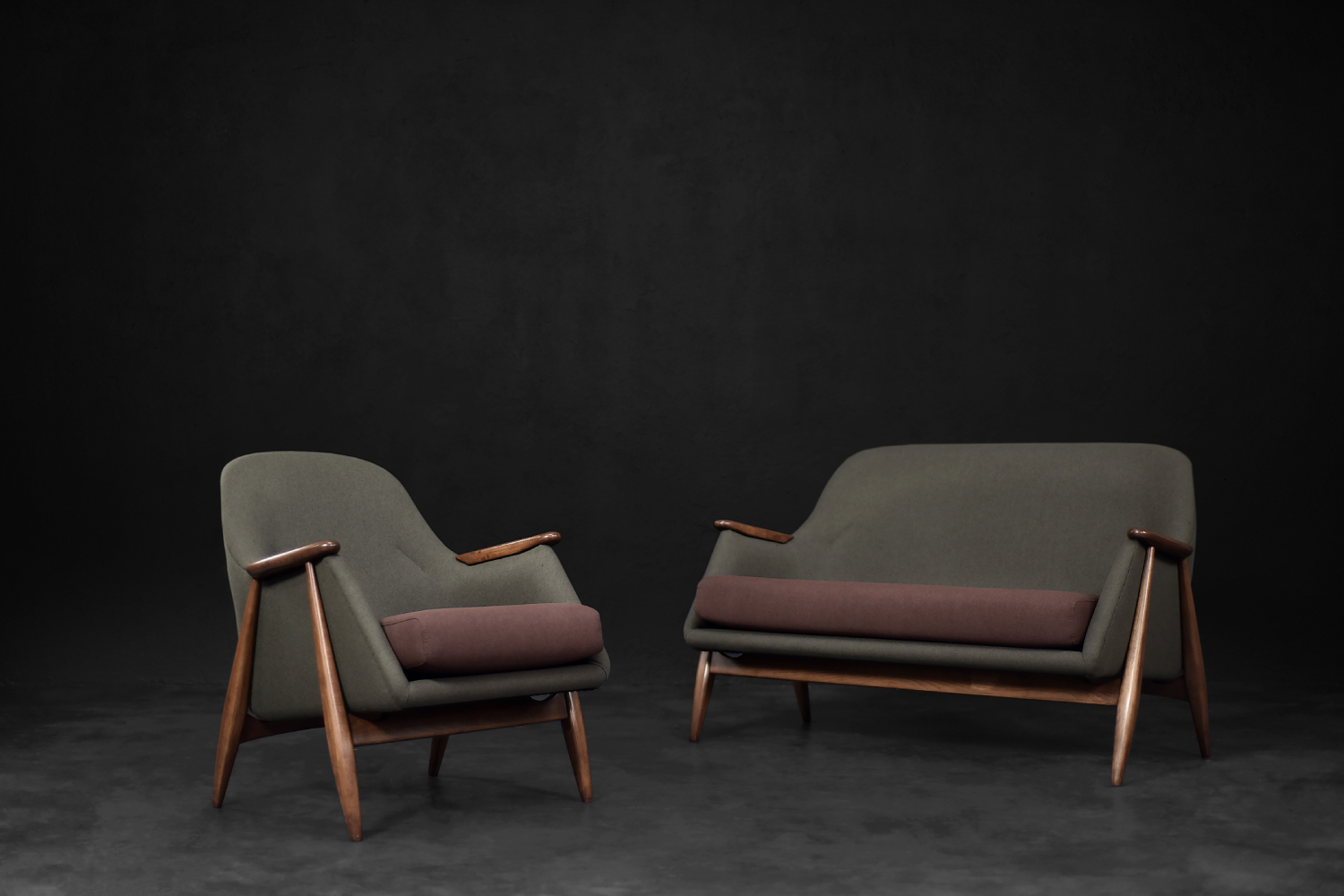 Vintage Mid-Century Finnish Modernist Living Room Set Pallas by Svante Skogh for Asko, 1950s